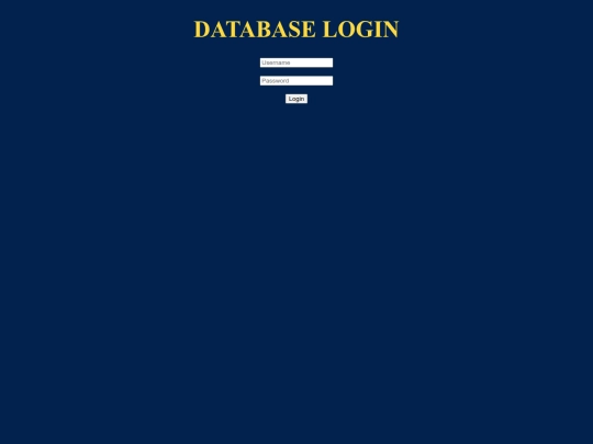 login screenshot