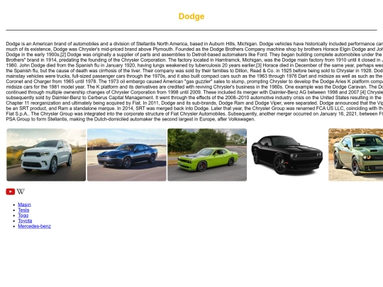Dodge screenshot