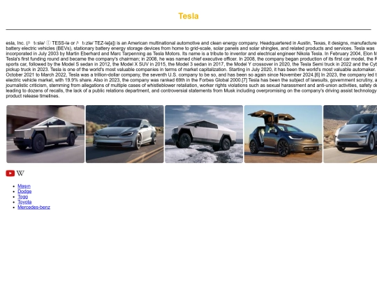 Tesla screenshot