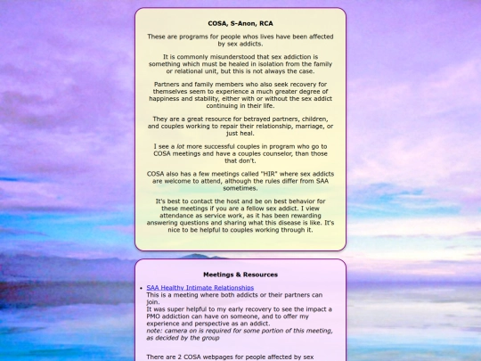 pages/COSA screenshot