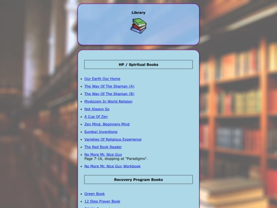 pages/Library screenshot