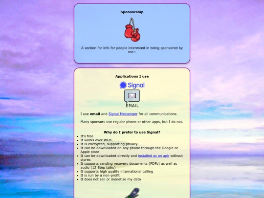 pages/Sponsor screenshot