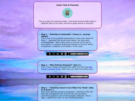 pages/Talks screenshot