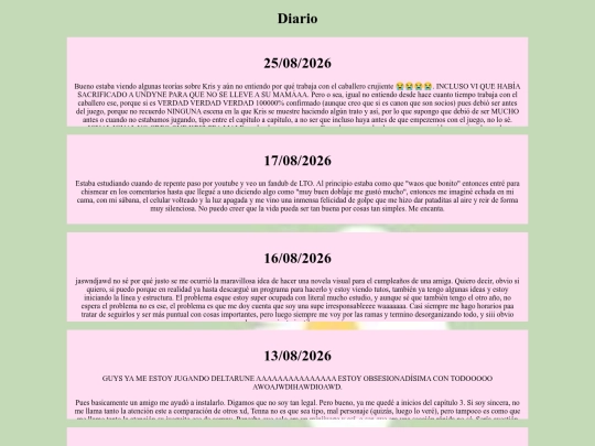 Diario screenshot