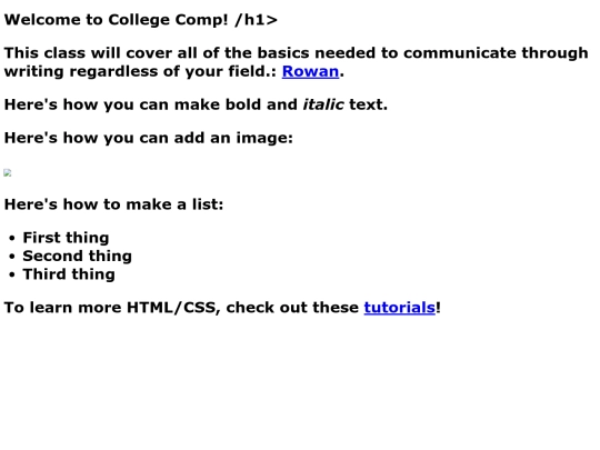 index screenshot