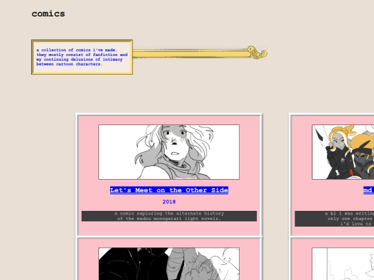 comic_index screenshot