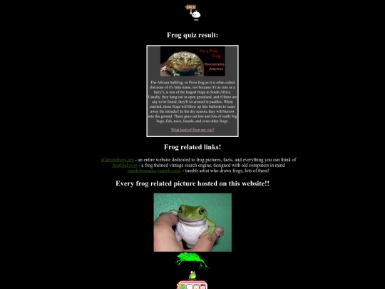 sites/frogs screenshot