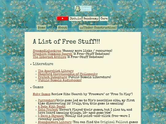 Free-Stuff-Page screenshot