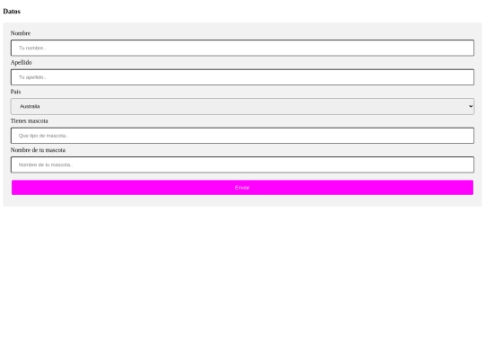 formulario/Formulario screenshot
