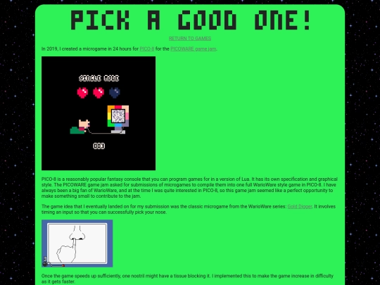 games/pickagoodone screenshot