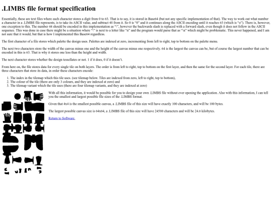 limbs/software/file-extension screenshot