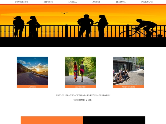 app_ocio/inicio screenshot