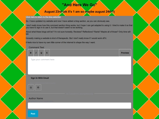 firstblog screenshot
