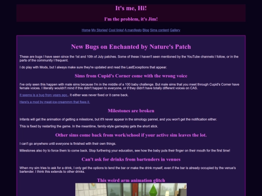 Sims content/General/NewBugsOnEbNPatch screenshot
