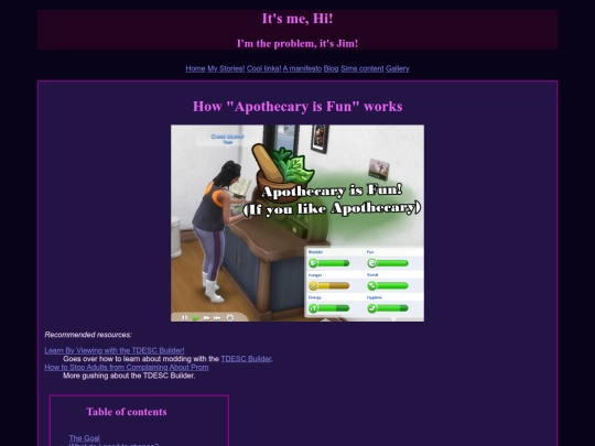 Sims content/Sims 4 Modding/HowApothecaryIsFunWorks screenshot