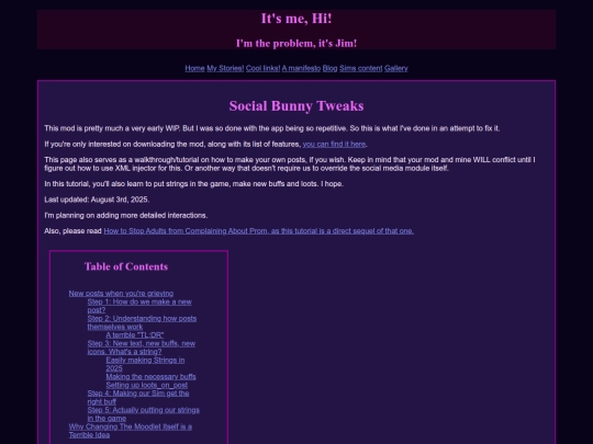 Sims content/Sims 4 Modding/SocialBunnyTweaks screenshot