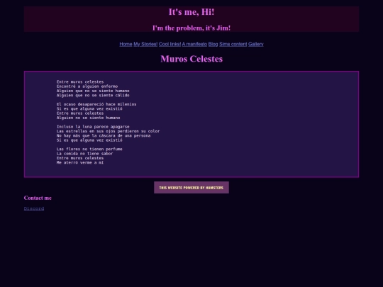Writing/Poetry/murosCelestes screenshot