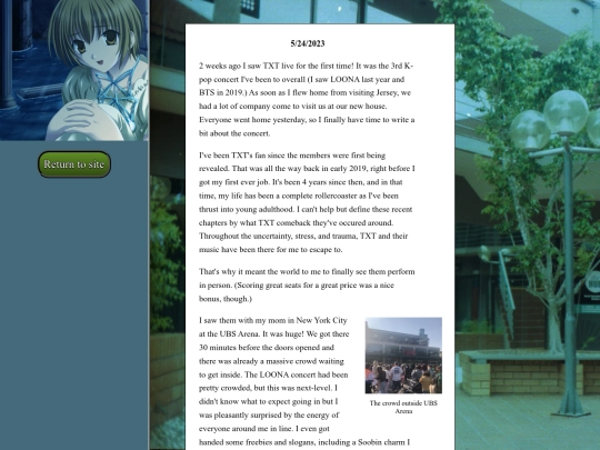 blog screenshot