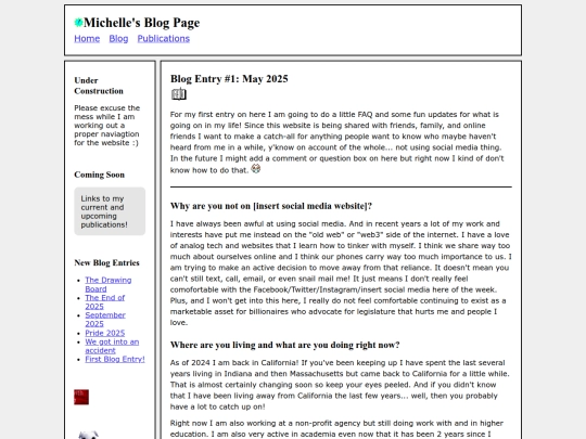 blogs/first-entry screenshot