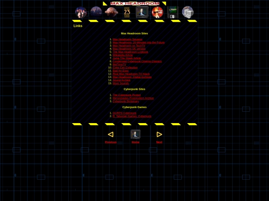 links screenshot