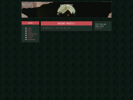 blog/home screenshot