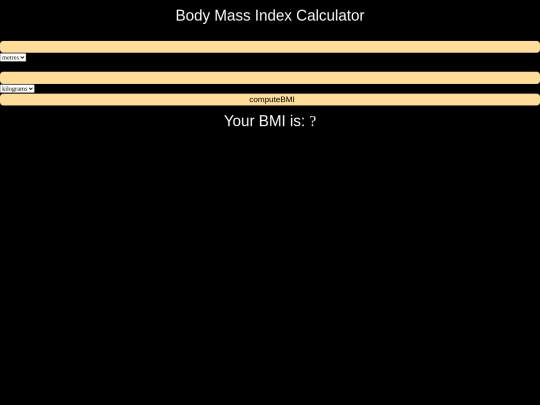 bmi screenshot