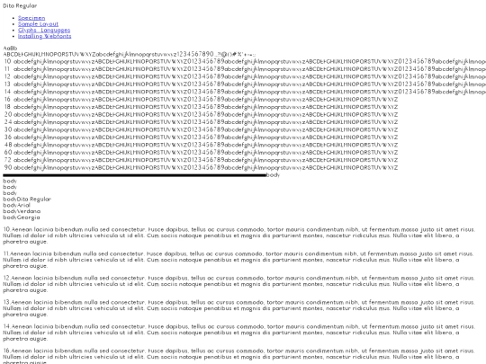 Fonte/dita-demo screenshot