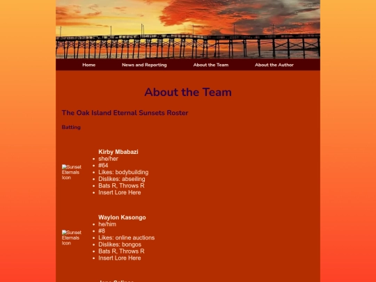 Team screenshot