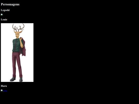 meu site/personagens screenshot