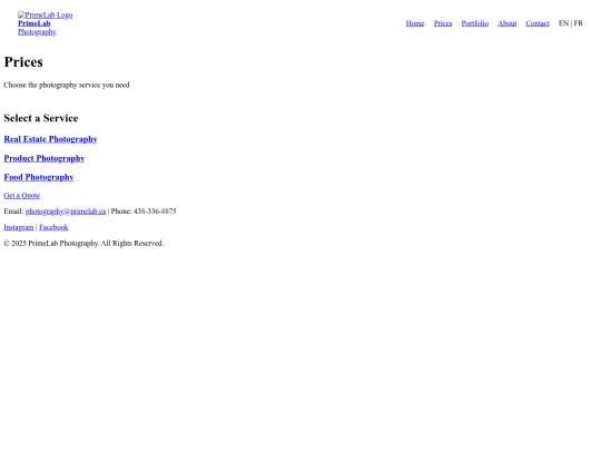Services screenshot