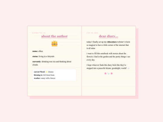 diary screenshot