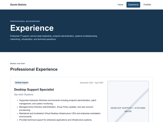 experience screenshot