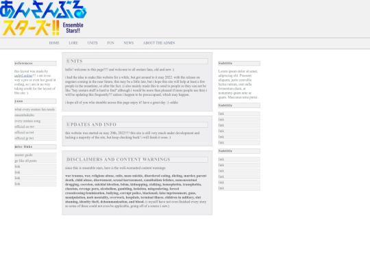 units screenshot