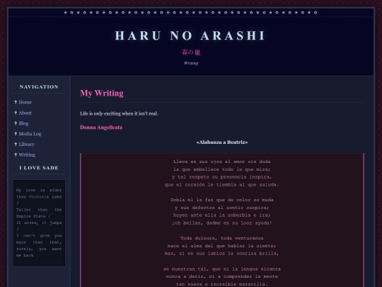 Pages/Writing screenshot