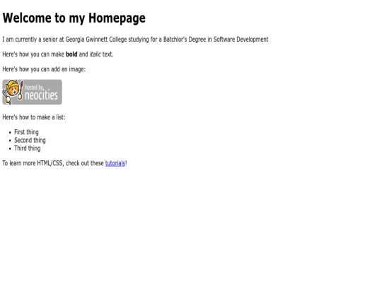 index screenshot
