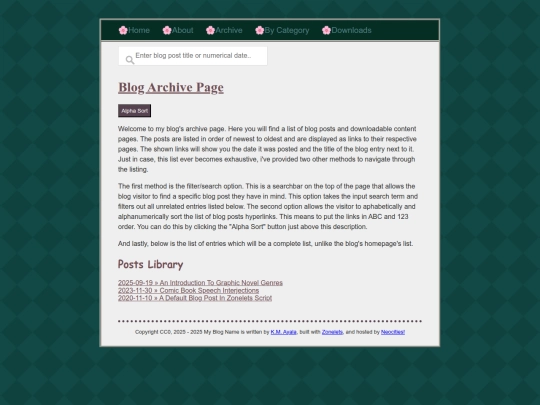 archive screenshot