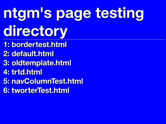 testing-dir screenshot