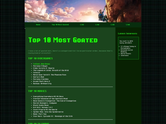 html/topten screenshot