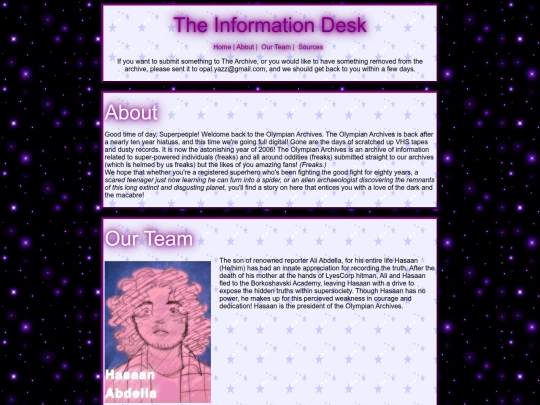 info screenshot