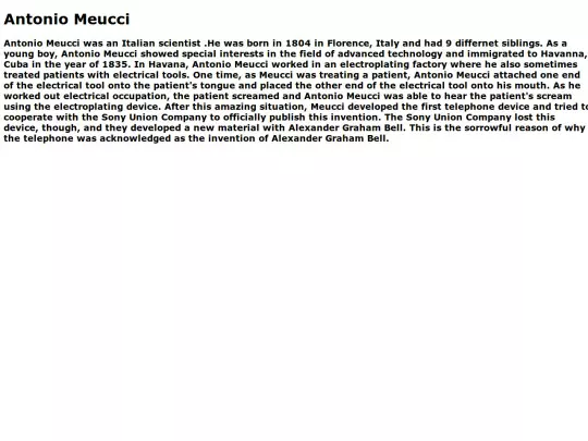 antoniomeucci screenshot