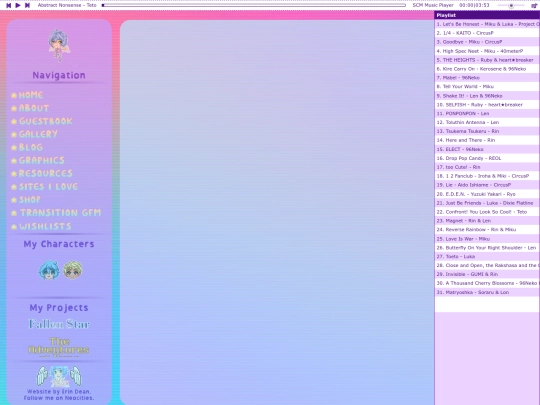 2.0/Default/Music/Vocaloid screenshot