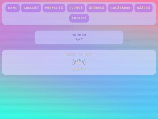 Credits/Buttons screenshot