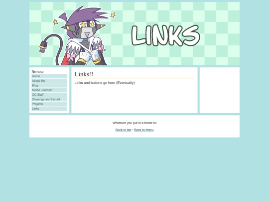 Links screenshot