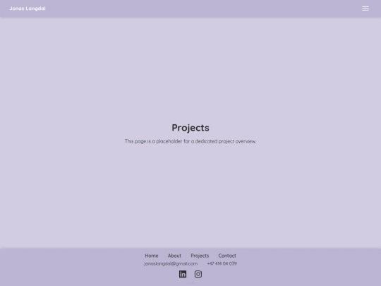 projects screenshot