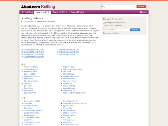 knitting screenshot