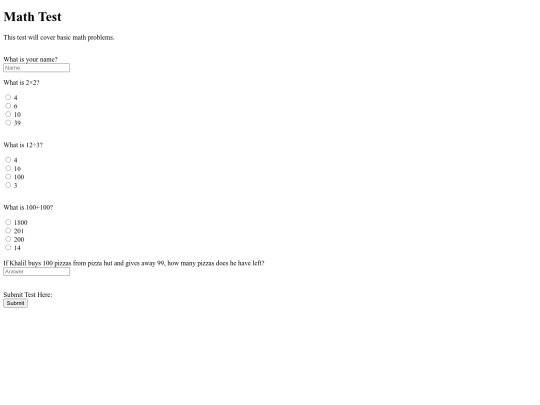 Math-Test2021 screenshot