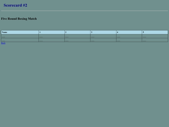 Scorecard/scorecard2 screenshot