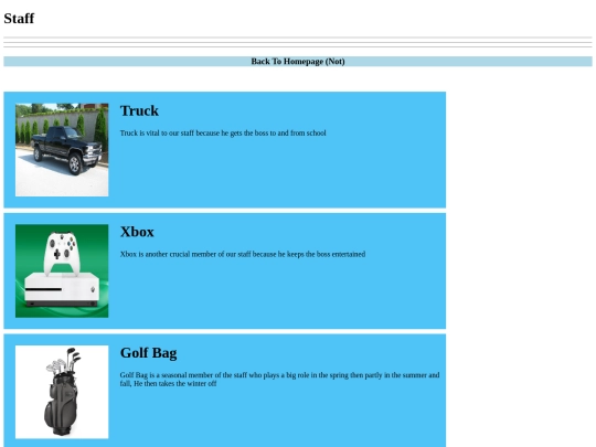 StaffPage screenshot