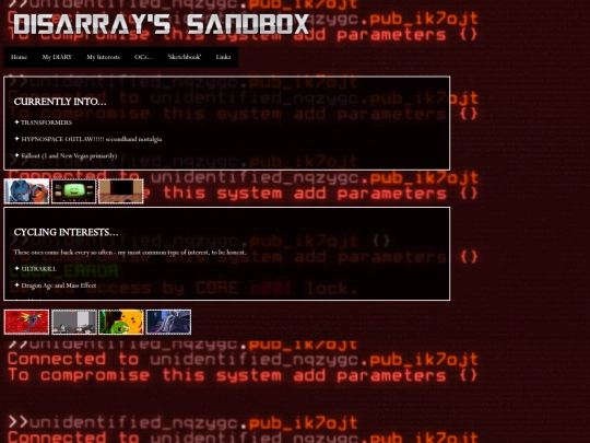 interests screenshot