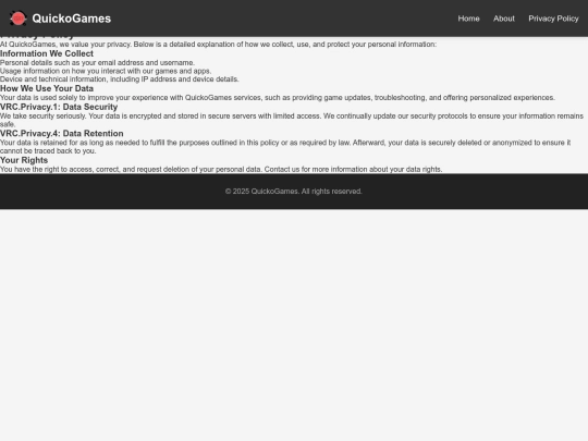 policy screenshot